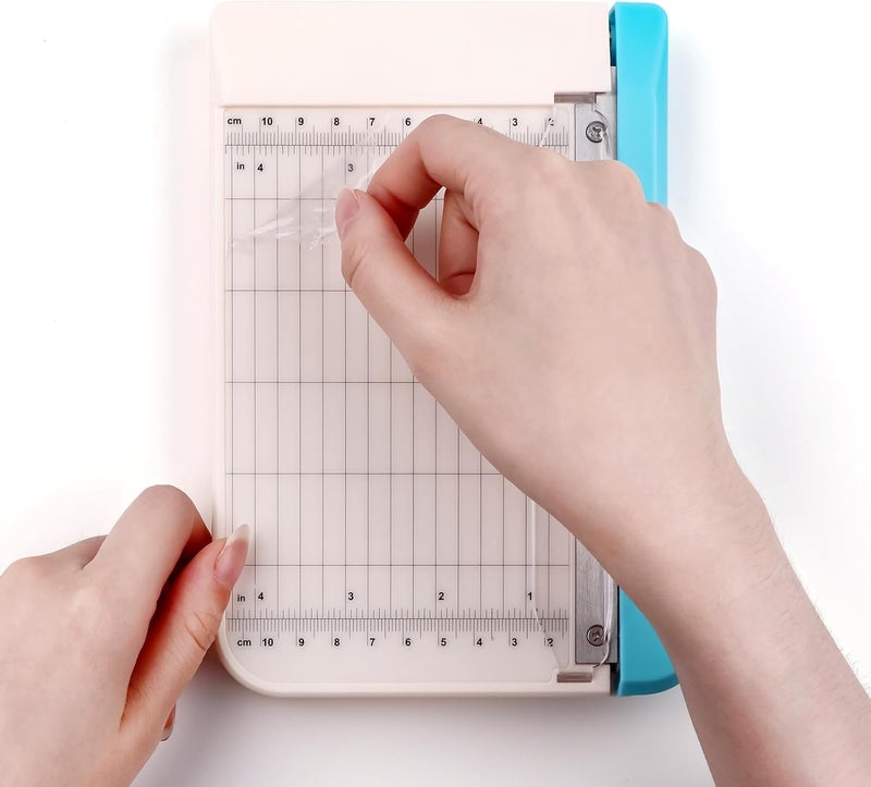 BAOFALI 6 Inch Guillotine Paper Trimmer with Grid Inches and Centimeters Cut Length Guillotine Cutter for Paper Crafts Photos Cardstock, Cardboard, Vinyl, Crafts,Scrapbooking Office - Image 4